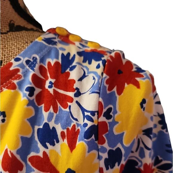 Charter Club Floral Blouse Size M - Picture 2 of 5